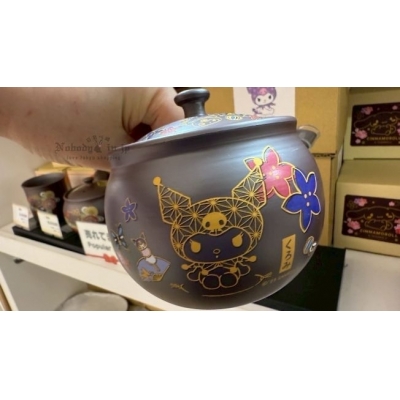 Sanrio日本製萬古燒和風花卉陶瓷茶壺(VIP下標限定請勿自行下單)