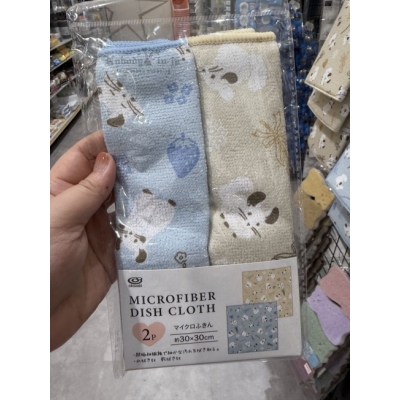 Can Do長尾毛絲鼠系列2入抹布組(VIP下標限定請勿自行下單)