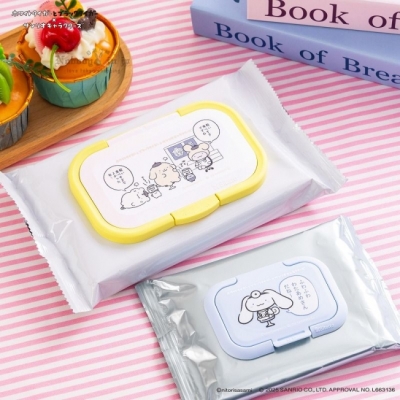 橫溝由里白老虎與草蝦x Sanrio聯名2入黏貼式濕紙巾蓋組(VIP下標限定請勿自行下單)