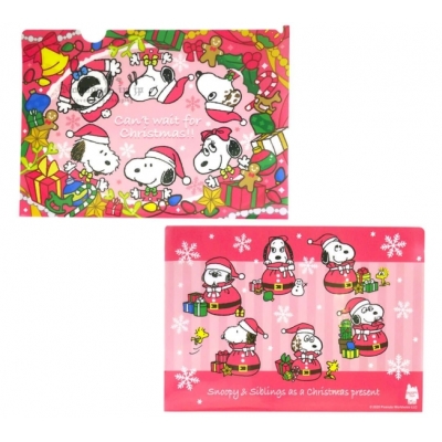 PEANUTS史努比2025聖誕節系列A4資料夾(VIP下標限定請勿自行下單)