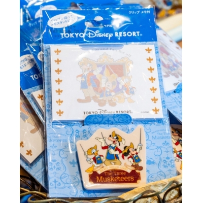 迪士尼樂園米奇三劍客系列造型夾+memo組(VIP下標限定請勿自行下單)