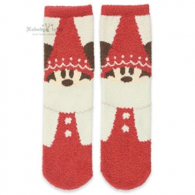 迪士尼樂園2025聖誕米奇小妖精系列22-25cm保暖襪-12月中出貨 預購