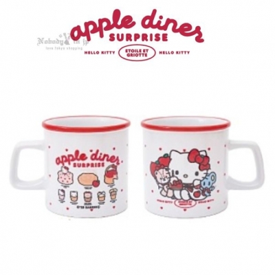 Etoile et Griotte x Sanrio Kitty聯名蘋果餐廳陶瓷馬克杯(VIP下標限定請勿自行下單)