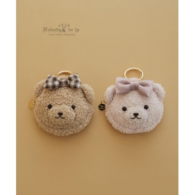 Maison de FLEUR Teddy泰迪熊系列大頭登山扣掛包(VIP下標限定請勿自行下單)