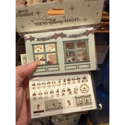 迪士尼樂園2025聖誕米奇小妖精系列24枚入貼紙組-12月中出貨 預購