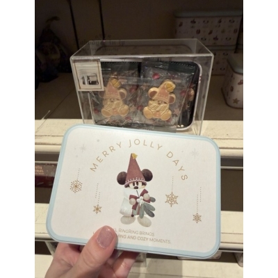 迪士尼樂園2025聖誕米奇小妖精系列10入餅乾纖盒-12月中出貨 預購