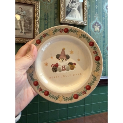 迪士尼樂園米奇小妖精系列餐廳陶瓷盤-12月中出貨 預購