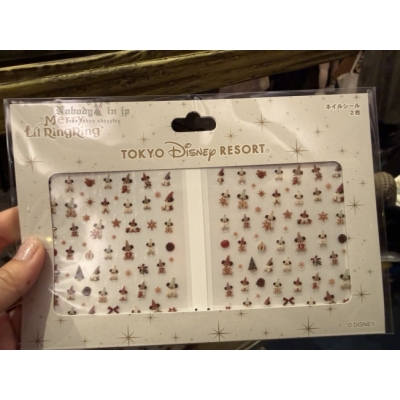 迪士尼樂園2025聖誕米奇小妖精系列指甲貼紙-12月中出貨 預購