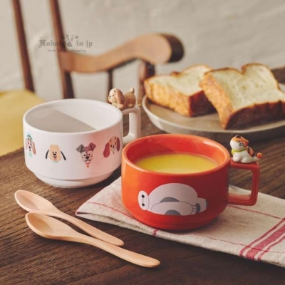 迪士尼商店Drinkware系列陶瓷把手湯杯+木匙組(VIP下標限定請勿自行下單)
