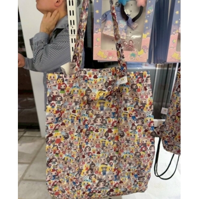 ILEMER 滿版圖案折疊肩背購物袋(VIP下標限定請勿自行下單)