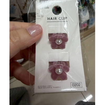 DAISO2入植絨花朵小抓夾(VIP下標限定請勿自行下單)