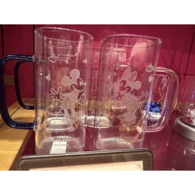 迪士尼樂園2入把手玻璃杯組(VIP下標限定請勿自行下單)