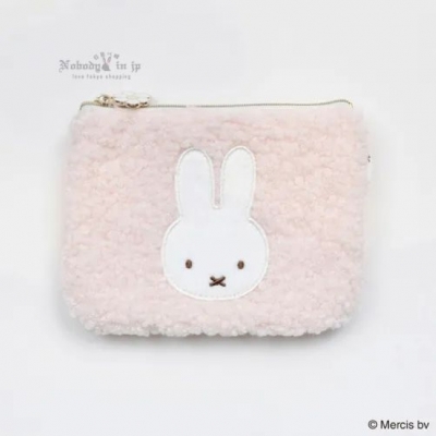 Miffy米菲免秋冬米粒毛扁拉錬袋 特價(VIP下標限定請勿自行下單)