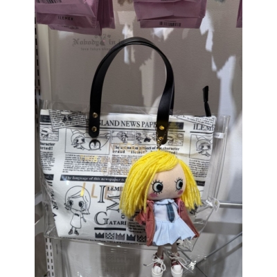 ILEMERPVC透明手提袋+印花拉錬包組(VIP下標限定請勿自行下單)