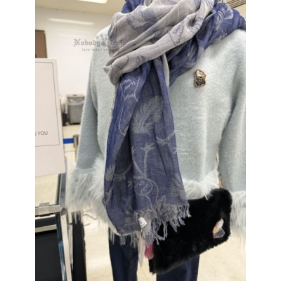鯨頭鸛展Lussoso_IWYOU播州織圍巾(VIP下標限定請勿自行下單)