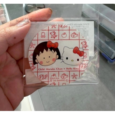櫻桃小丸子x Sanrio聯名圓形鏡 特價(VIP下標限定請勿自行下單)