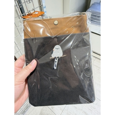 北海道北長尾山雀期間限定手作展岡山單寧帆布8號隨身斜背包(VIP下標限定請勿自行下單)