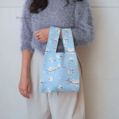 北長尾山雀冰雪藍系列針纖手提包 特價(VIP下標限定請勿自行下單)