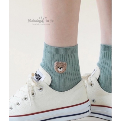 Tabio靴下屋動物立體毛絨刺繍短襪(VIP下標限定請勿自行下單)