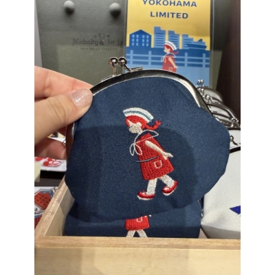 Pocchiri橫濱限定刺繡丸型3.3寸收納包(VIP下標限定請勿自行下單)