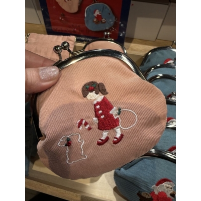 Pocchiri橫濱限定聖誕節刺繡3.3寸小物包(VIP下標限定請勿自行下單)