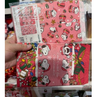 PEANUTS史努比2025聖誕節系列三種圖案各4枚入信封袋組(VIP下標限定請勿自行下單)