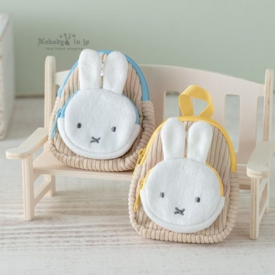 Flower miffy米菲兔燈芯絨迷你後背包(VIP下標限定請勿自行下單)