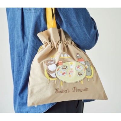 Suica企鵝刺繡束口肩背包(VIP下標限定請勿自行下單)