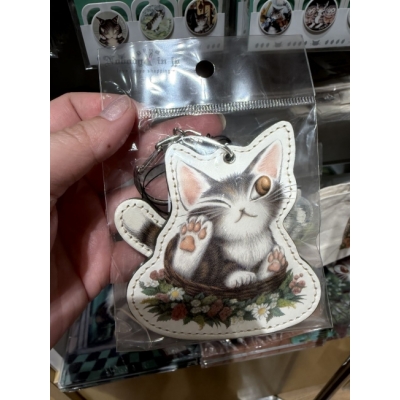 瓦奇菲爾德達洋六本木幸運貓展搖搖尾巴皮革鑰匙圈(VIP下標限定請勿自行下單)