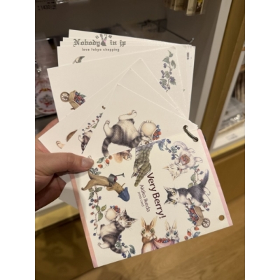 瓦奇菲爾德達洋六本木幸運貓展8入明信片組(VIP下標限定請勿自行下單)