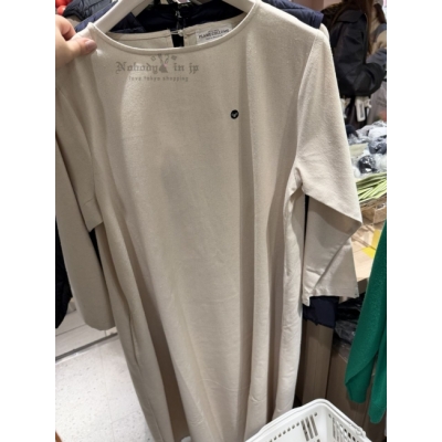 Suica企鵝小刺繡素面長袖連身洋裝(VIP下標限定請勿自行下單)