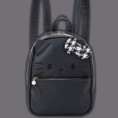 Sanrio 2025 Kitty生日千鳥格系列合皮後背包(VIP下標限定請勿自行下單)