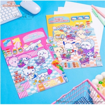 吉伊卡哇 x Sanrio超市系列A4資料夾(VIP下標限定請勿自行下單)