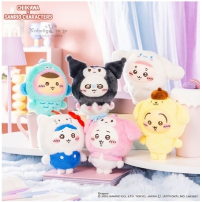 吉伊卡哇 x Sanrio聯名第五代絨毛吊飾(VIP下標限定請勿自行下單)