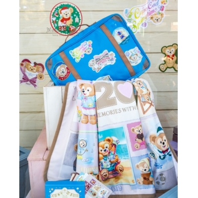迪士尼樂園達菲20週年紀念旅行箱收納袋+毛毯組(VIP下標限定請勿自行下單)