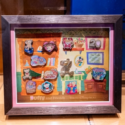 迪士尼樂園達菲20週年紀念11入徽章展示框組(VIP下標限定請勿自行下單)