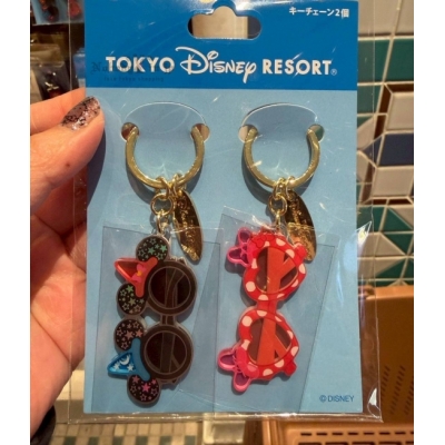 迪士尼樂園2入迷你墨鏡造型鑰匙圈組(VIP下標限定請勿自行下單)