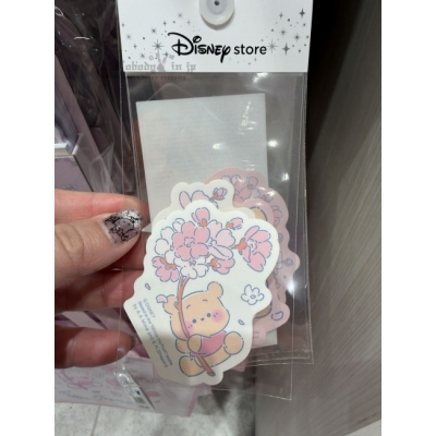 迪士尼商店2026櫻花系列4入貼紙組(VIP下標限定請勿自行下單)