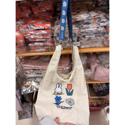 Miffy米菲兔附背帶折疊購物袋 特價(VIP下標限定請勿自行下單)