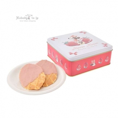 迪士尼商店GLOSSY FRUITS系列8入草莓華夫 餅乾鐵盒(VIP下標限定請勿自行下單)