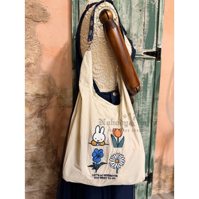 Miffy米菲兔附背帶折疊購物袋 現貨