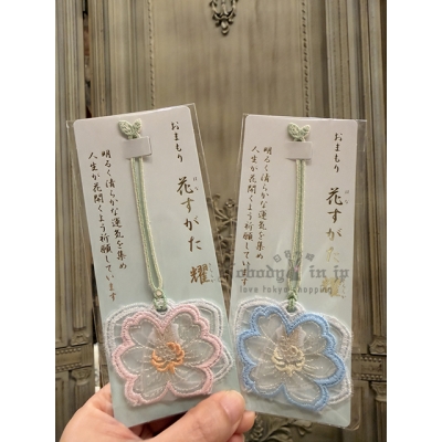 阿佐谷神明宮花すがた輝刺繍吊飾 現貨