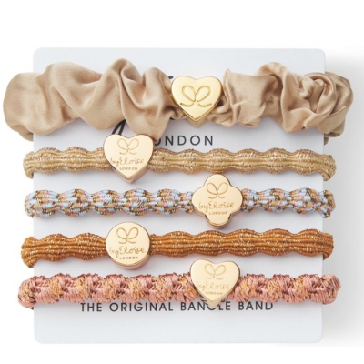 ByEloise London 哈索爾 彈力編織髮圈手環5入組(VIP下標限定請勿自行下單)