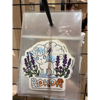 北海道限定寶可夢阿羅拉六尾造型貼紙(VIP下標限定請勿自行下單)