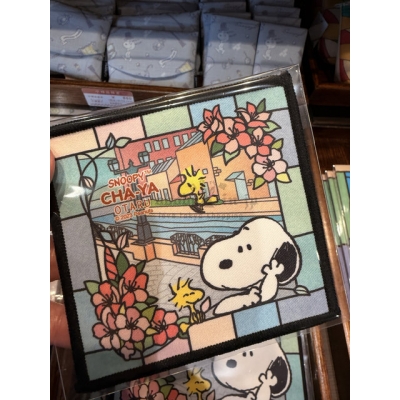 史努比茶屋北海道小樽限定方形杯墊(VIP下標限定請勿自行下單)