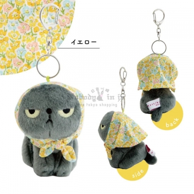 Angry Machiko Flower真知子不爽貓花絲巾絨毛吊飾(VIP下標限定請勿自行下單)