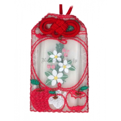 青森廣田神社心的健康蘋果刺繡御守(VIP下標限定請勿自行下單)