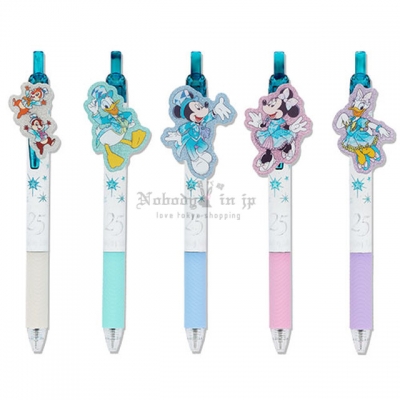 迪士尼樂園海洋25週年祝福藍系列5入黑芯原子筆組(VIP下標限定請勿自行下單)