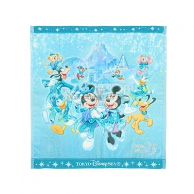 迪士尼樂園海洋25週年祝福藍系列大方巾(VIP下標限定請勿自行下單)