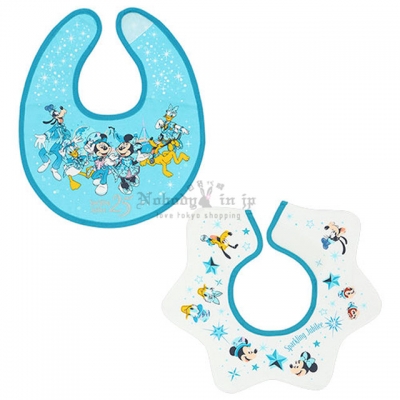 迪士尼樂園海洋25週年祝福藍系列2入圍兜兜組(VIP下標限定請勿自行下單)